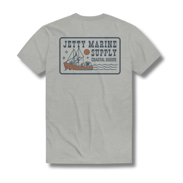 Trawler Tee – Heather Grey