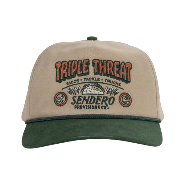 Triple Threat Hat - Tan - Rooster 