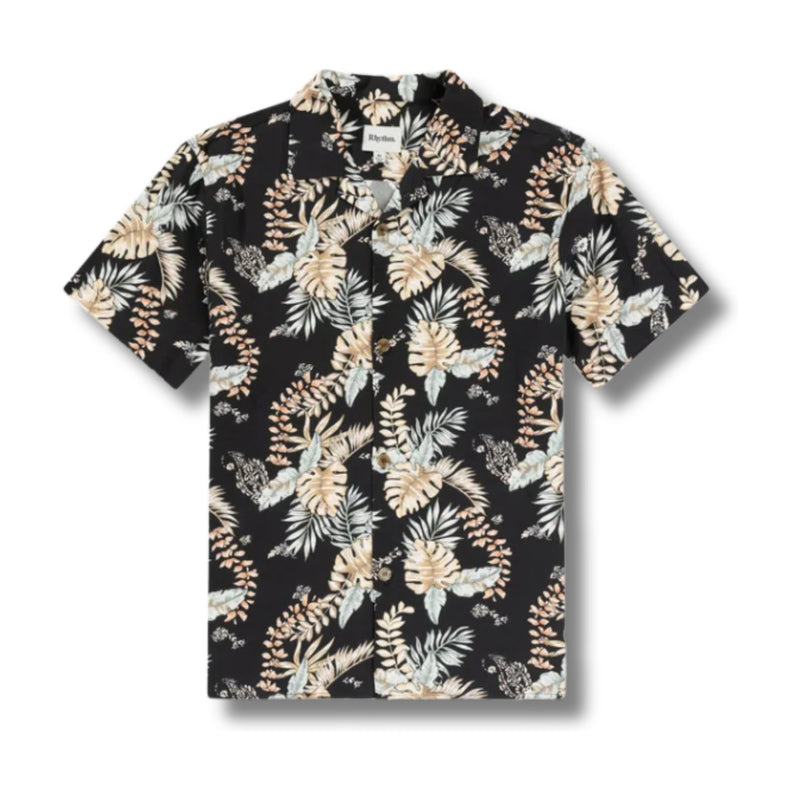 Tropical Paisley SS Shirt – Black