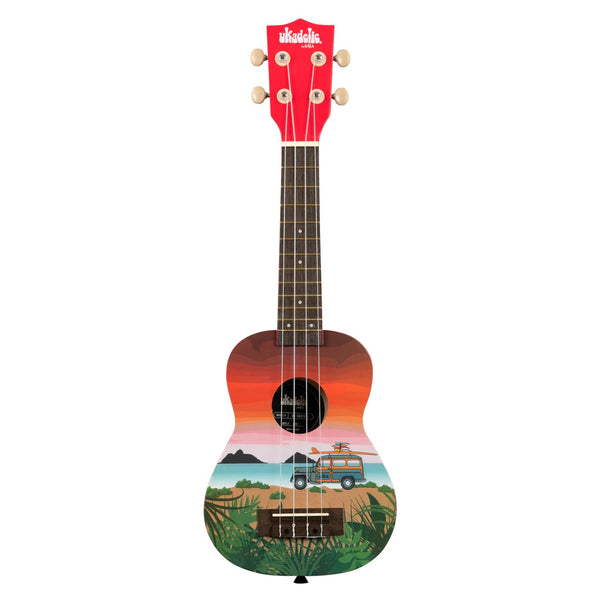 Ukadelic Surfari Soprano Ukulele - Rooster 