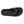 Top view of black OluKai Ulele sandals displaying textured straps and anatomical footbed design