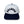 Upside Down Puff Rooster – Navy/White