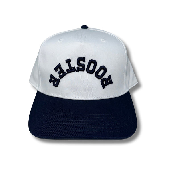 Upside Down Puff Rooster – Navy/White
