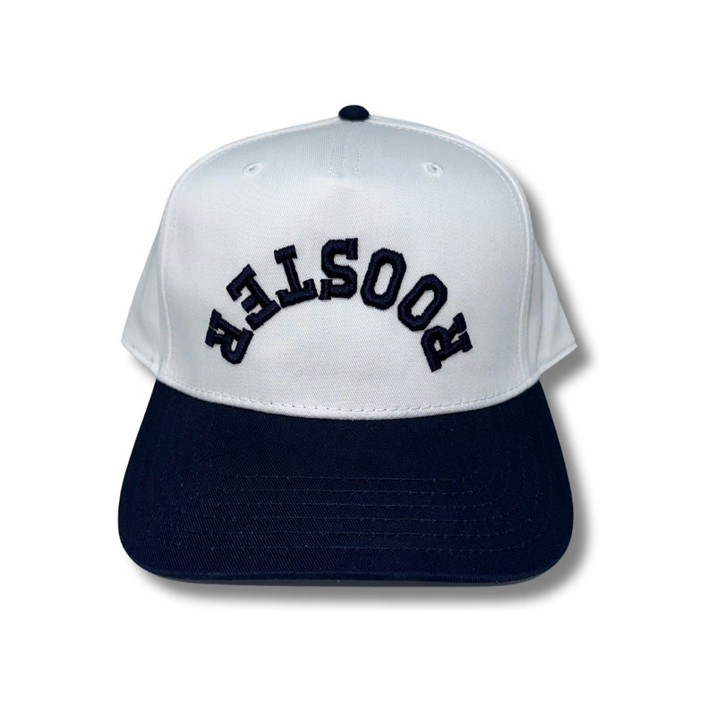 Upside Down Puff Rooster – Navy/White