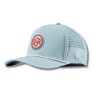 USA Icon Curved 5 Panel Rope - Rooster 