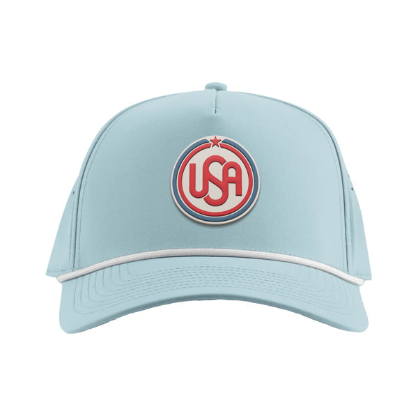 USA Icon Curved 5 Panel Rope - Rooster 