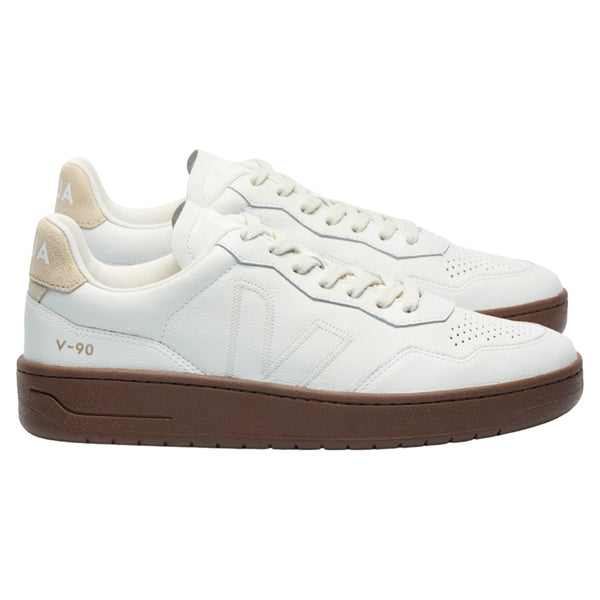 V-90 Leather – White Pierre Almond