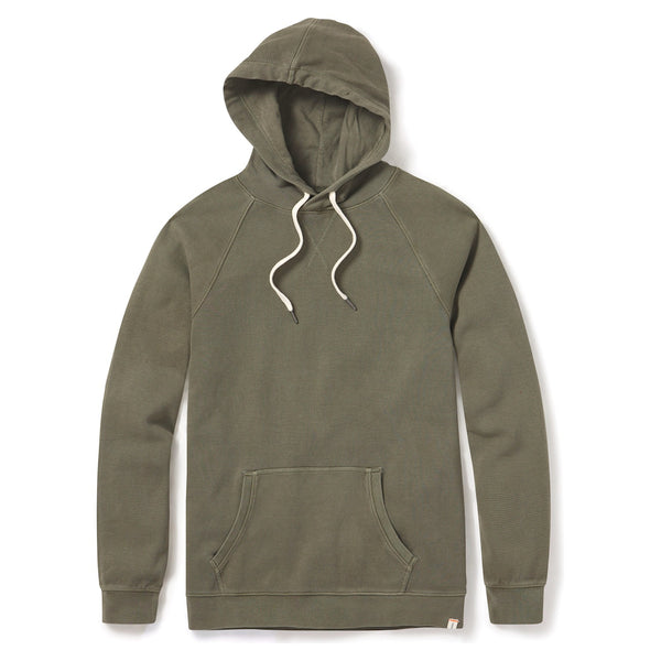 Vintage Thermal Hoodie – Dusty Olive