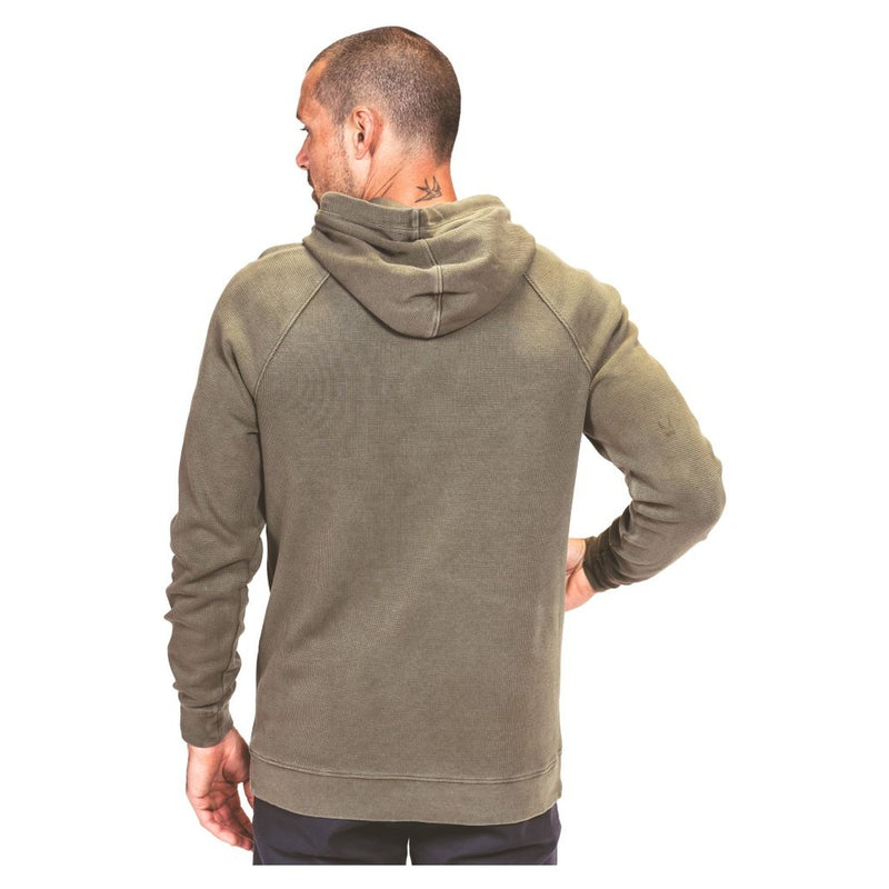 Vintage Thermal Hoodie – Dusty Olive