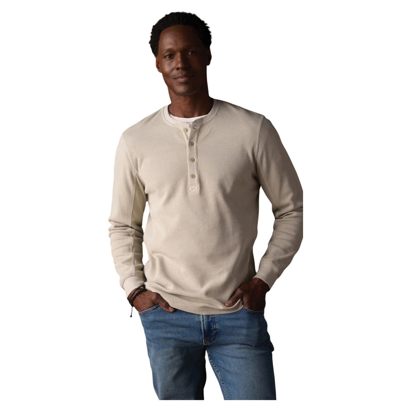 Vintage Thermal Mountain Henley – Limestone