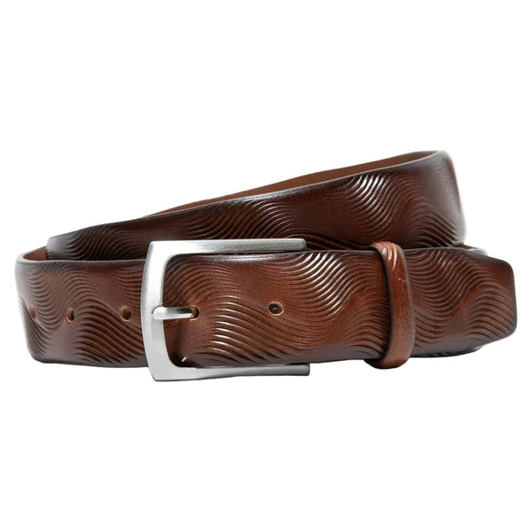 Waved Embossed Belt - Rooster 