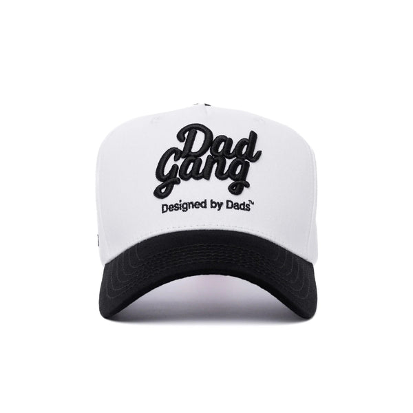 White & Black Logo Hat - Rooster 