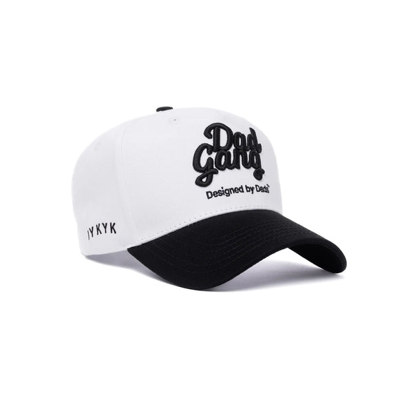 White & Black Logo Hat - Rooster 
