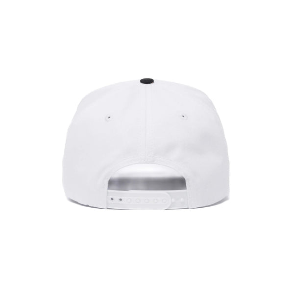 White & Black Logo Hat - Rooster 