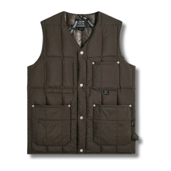 Work V-Neck Button Down Vest - Rooster 