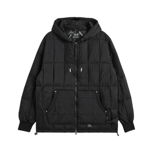 Work W-Zip Hood Rib Down Jacket - Rooster 