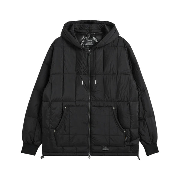 Work W-Zip Hood Rib Down Jacket - Rooster 