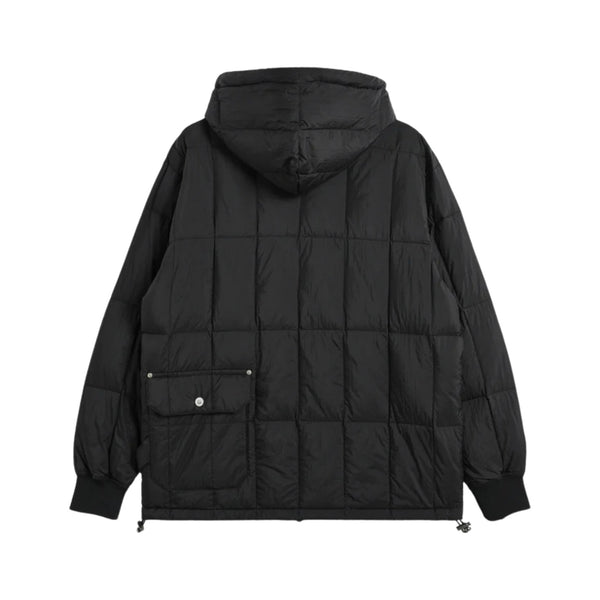 Work W-Zip Hood Rib Down Jacket - Rooster 