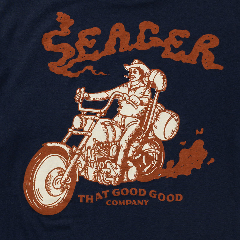 Burnout Tee – Navy