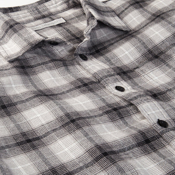 Transitional Flannel Shirt- Tarmac Grey - Rooster 