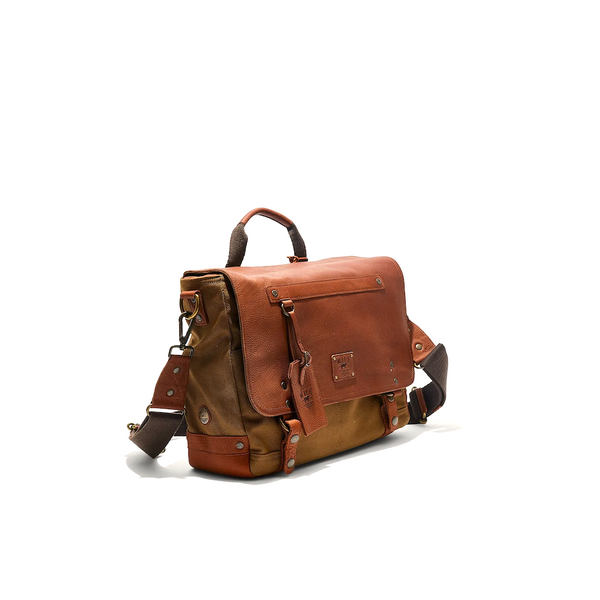 Wallace Canvas & Leather Messenger - Rooster 