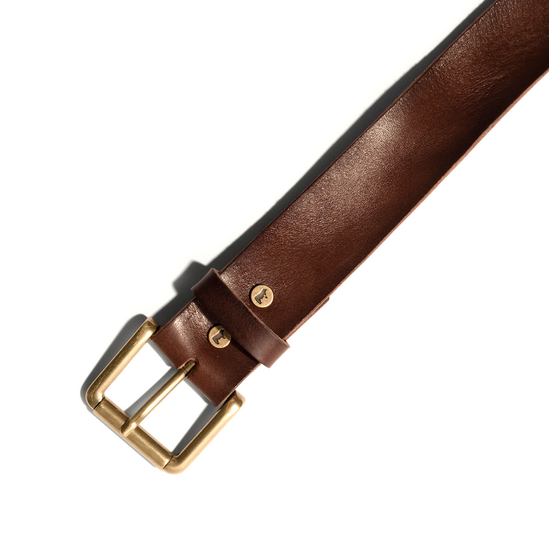 Vintage Washed Belt – Brown