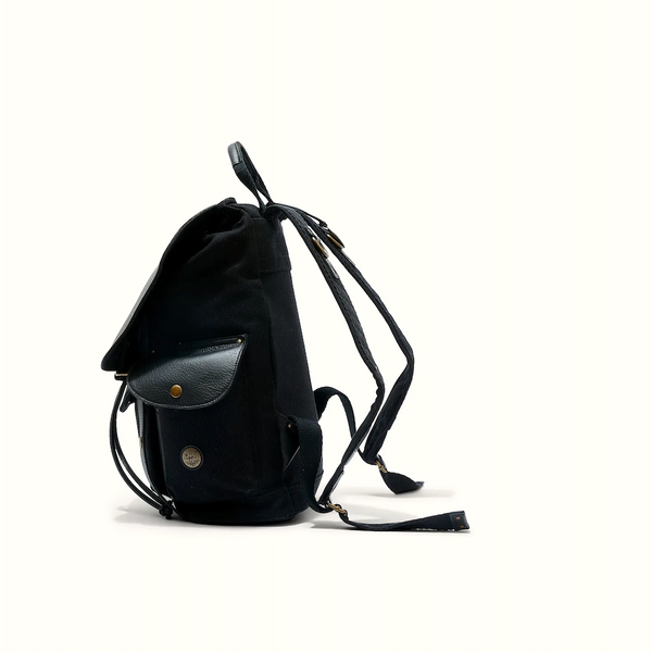 Lennon Canvas & Leather Backpack - Rooster 