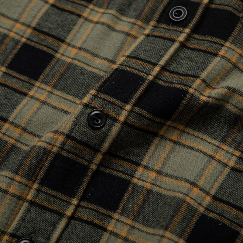 Calico Flannel – Black / Olive