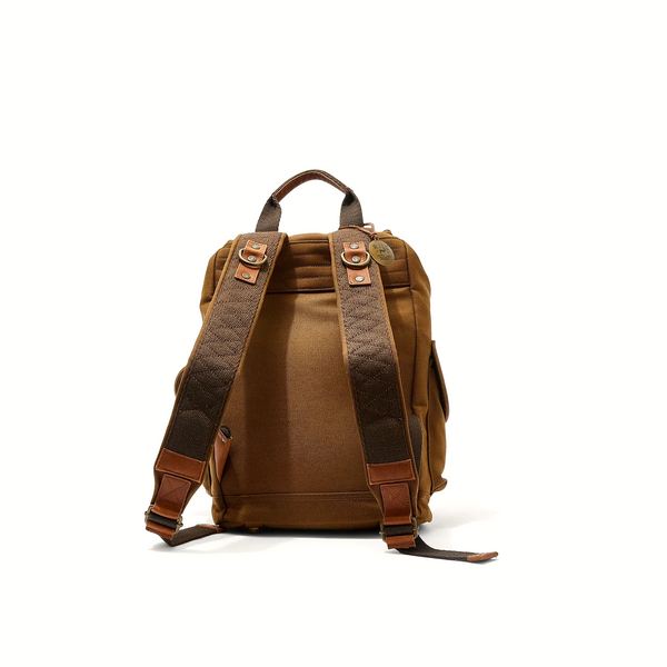 Lennon Canvas & Leather Backpack - Rooster 