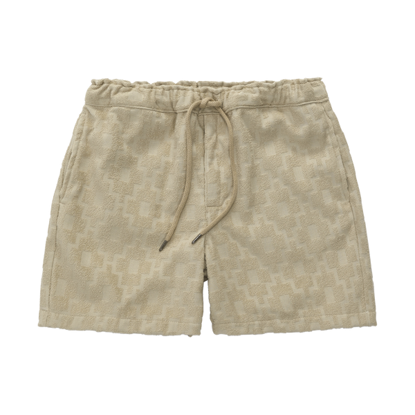 Beige Machu Terry Shorts - Rooster 