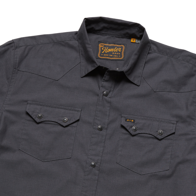 Crosscut Snapshirt – Midnight Chambray
