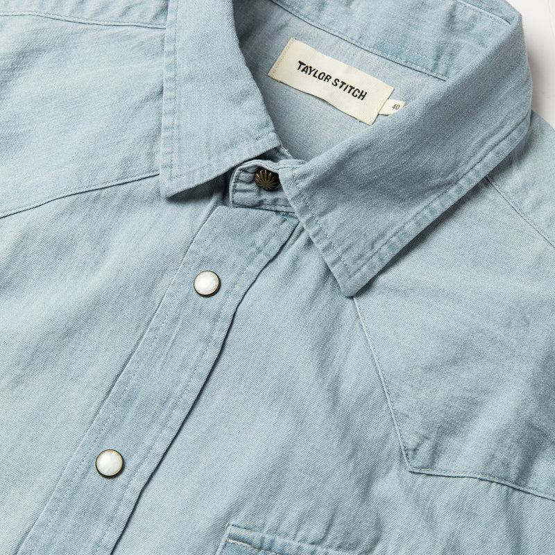 The Western Shirt – Washed Denim