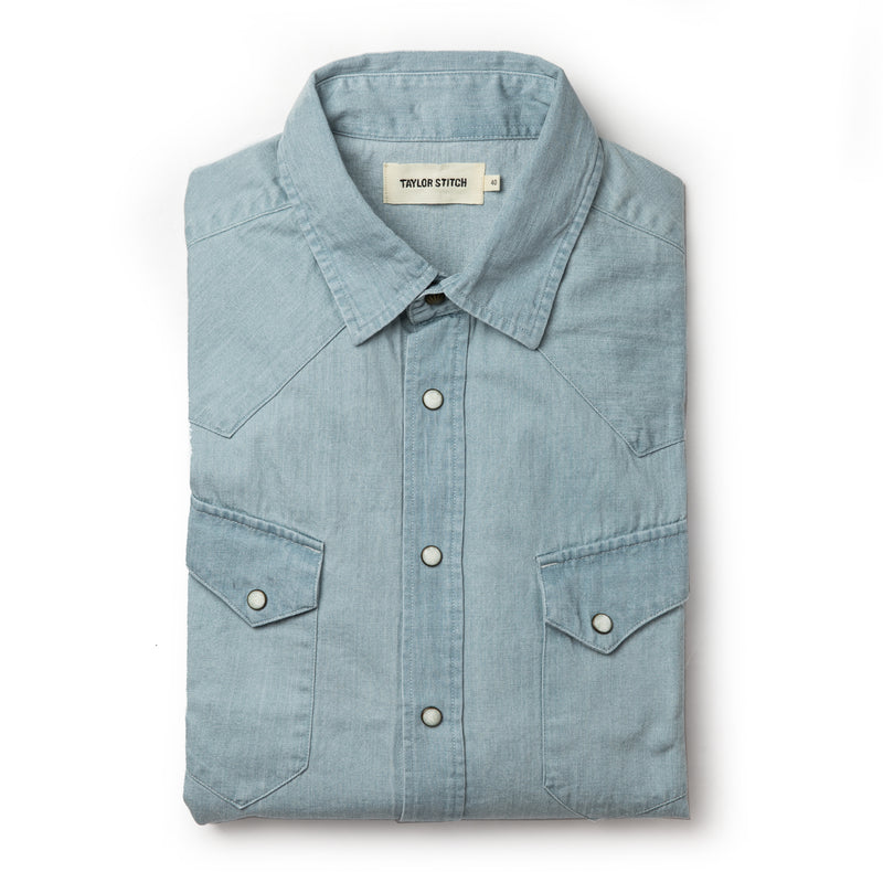 The Western Shirt – Washed Denim