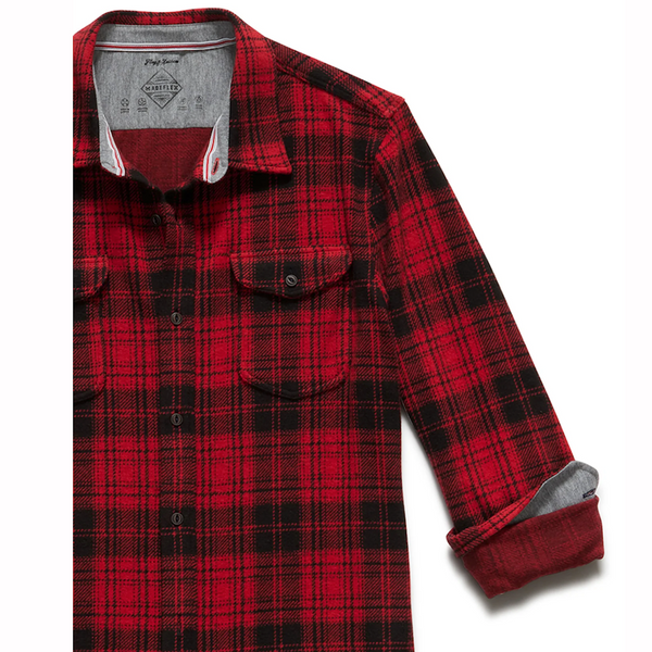 Madeflex Plaid Hero Knit Flannel Shirt - Rooster 