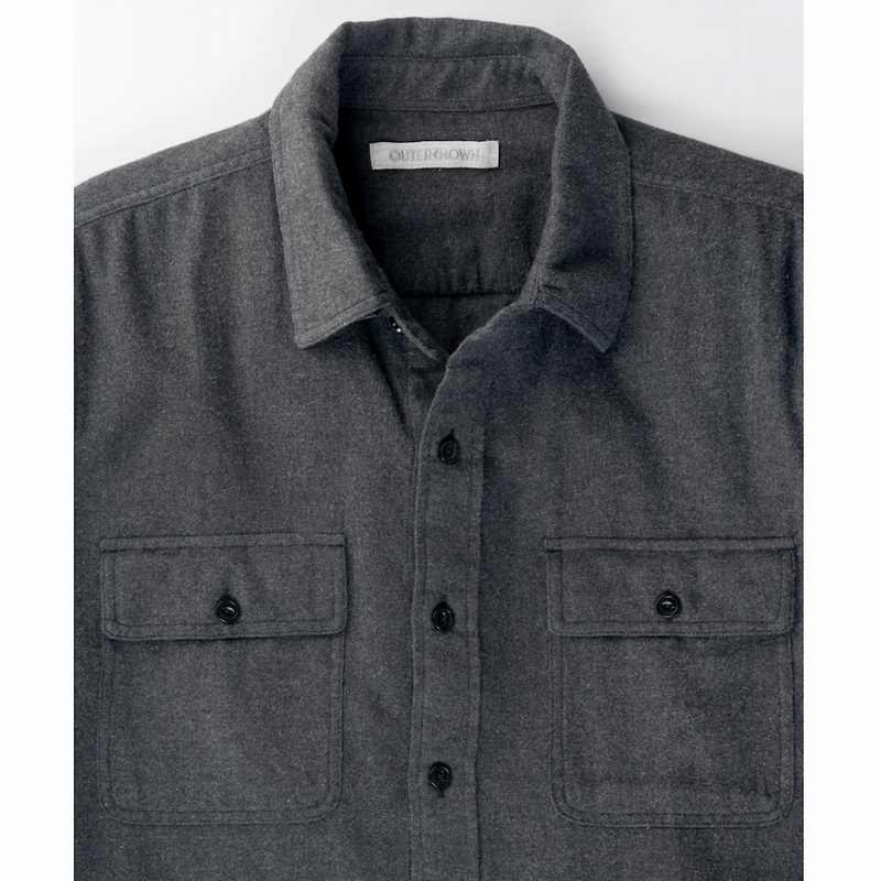 Dillon Pocket Flannel – Heather Charcoal