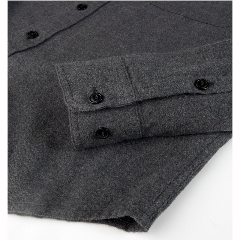 Dillon Pocket Flannel – Heather Charcoal