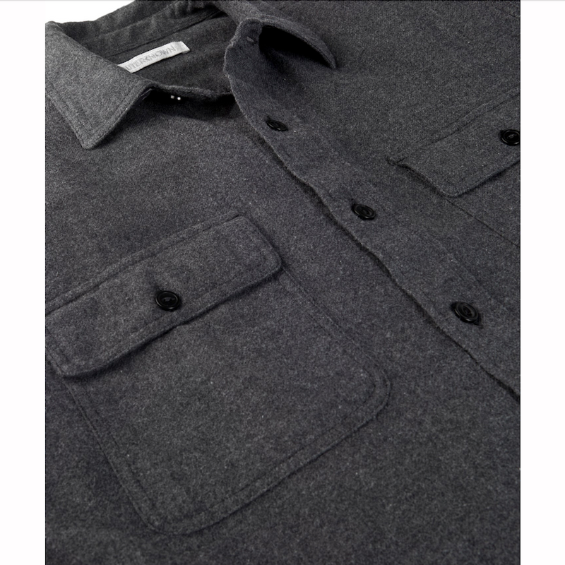Dillon Pocket Flannel – Heather Charcoal