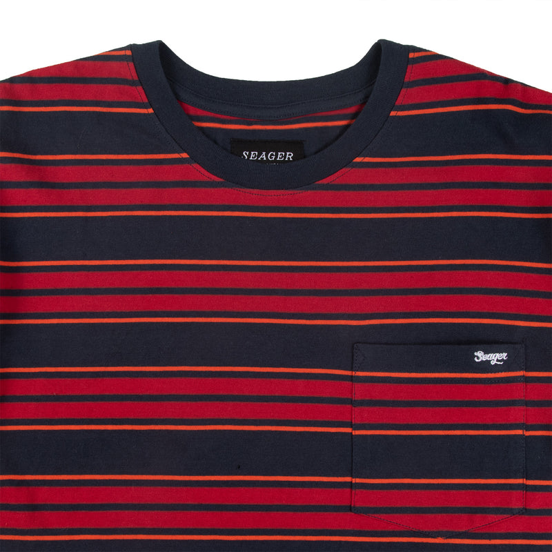 Canyon Stripe Crew – Navy/Red