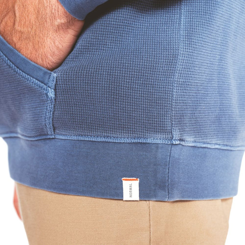 Vintage Thermal Hoodie – Vintage Blue