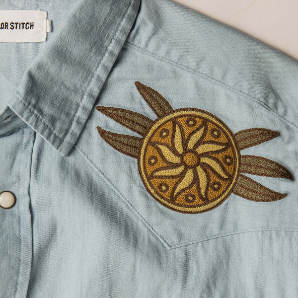 The Embroidered Western Shirt - Rooster 